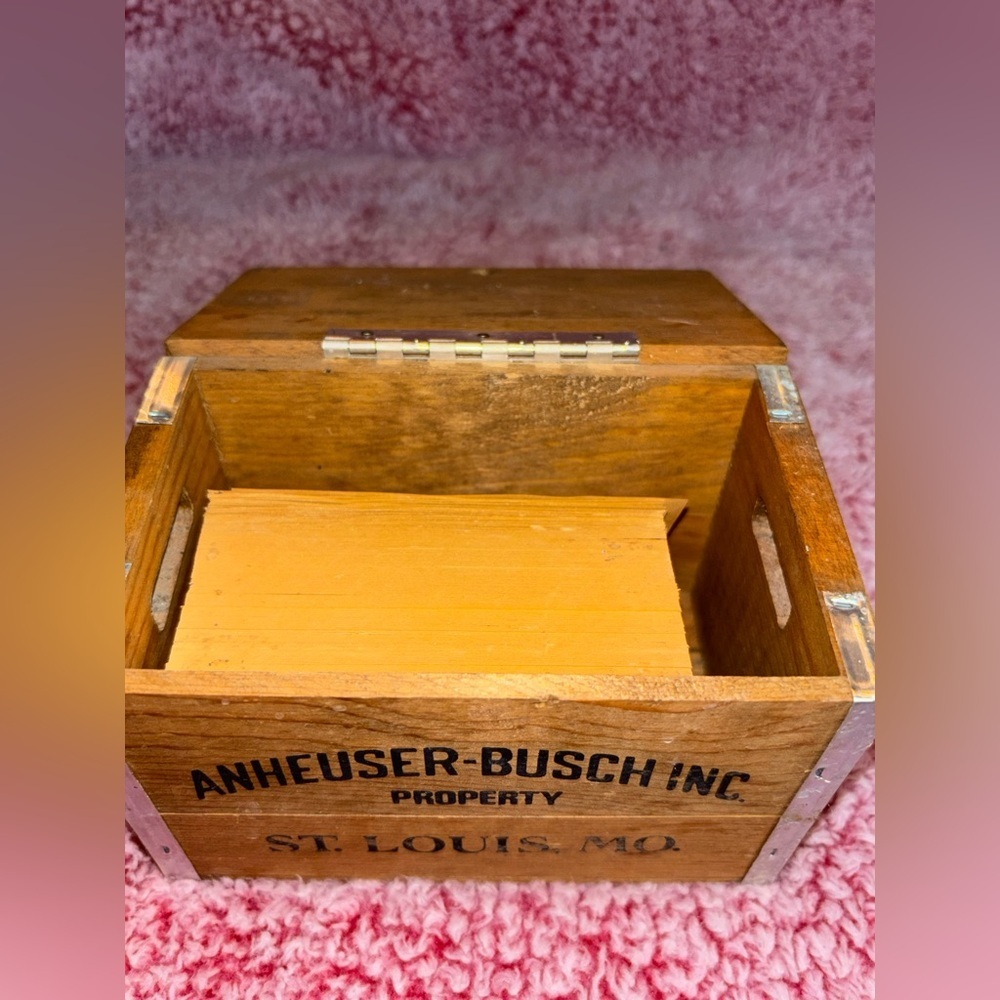 Anheuser-Busch Inc Budweiser Wooden Crate Box Famous Beer Case 1/3 Scale​​ - Picture 4 of 8